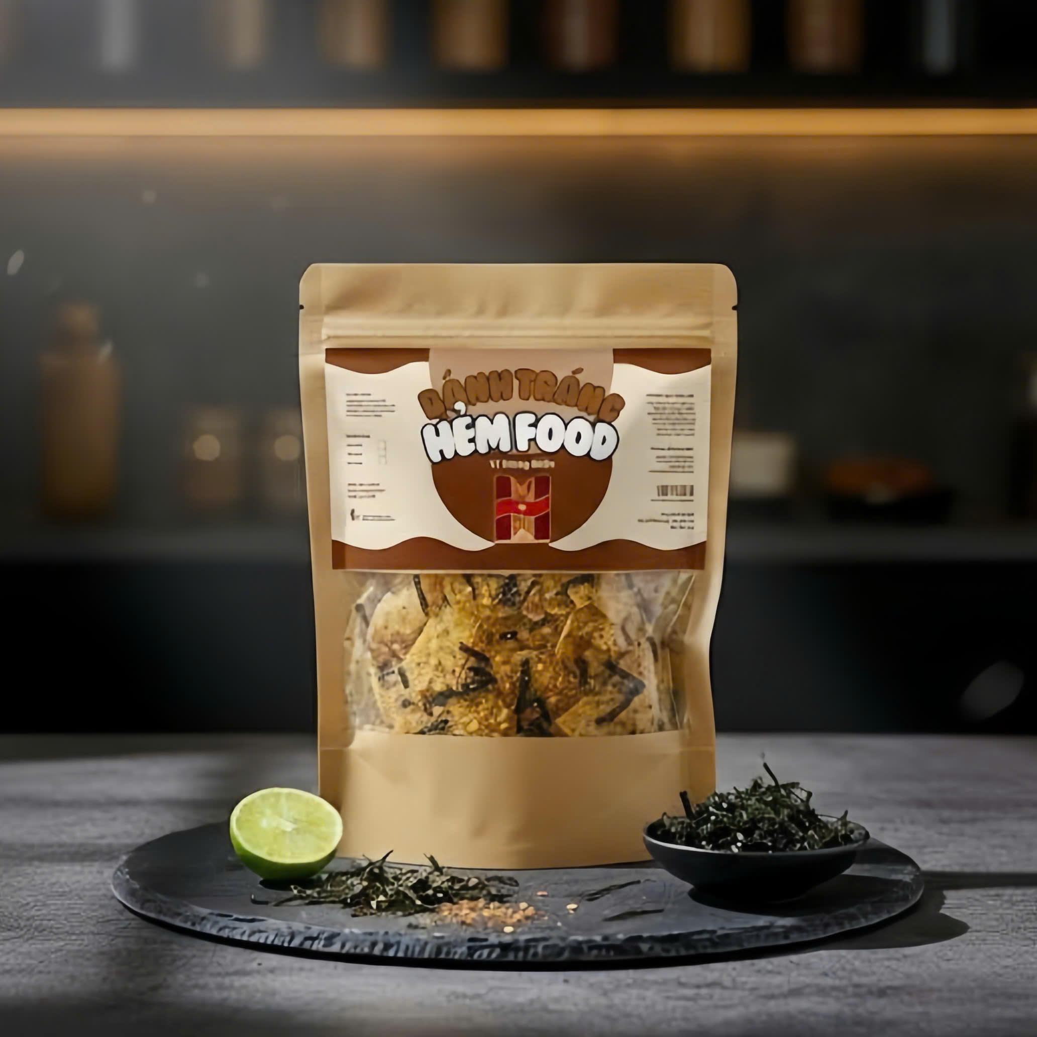 bánh tráng rong biển