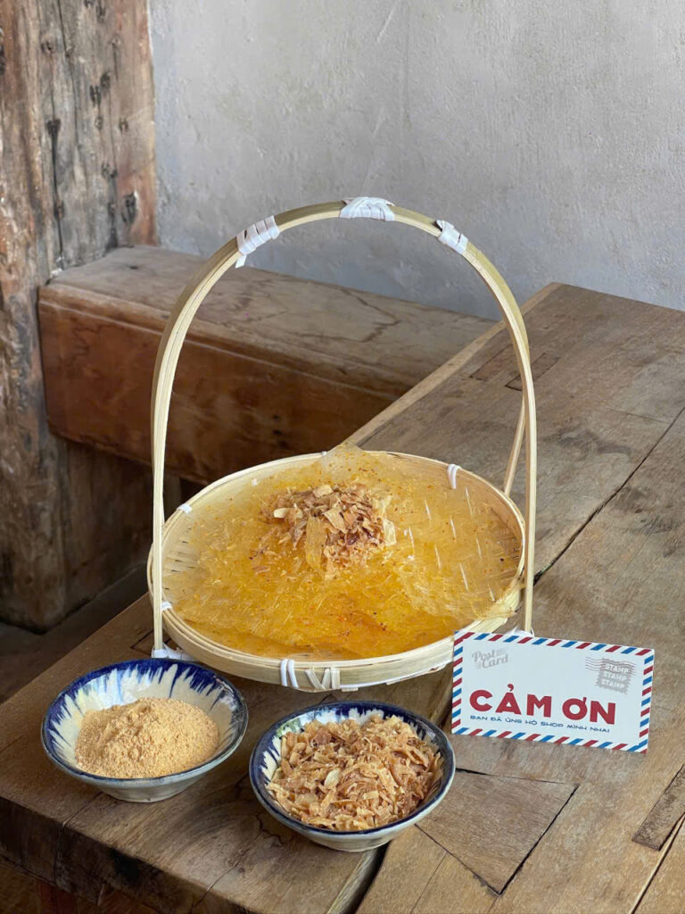 Bánh tráng lá tỏi