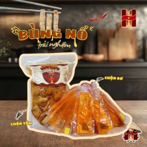 Combo Cuộn tôm nhóp nhép Các Loại Bánh Tráng Cuộn