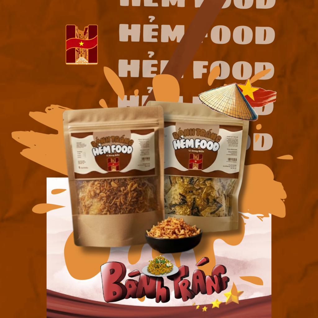 poster sản phẩm bánh tráng từ Hẻm Food