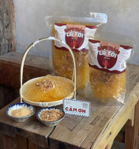 bánh tráng lá tỏi hành phi